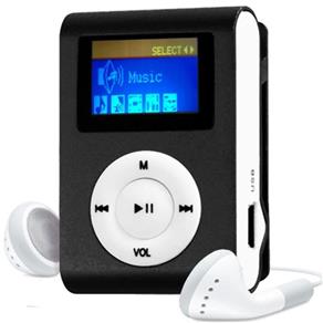 MP3 Player com Entrada SD e Fone de Ouvido Preto