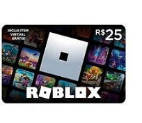 Cartão Presente Digital Roblox - R$25